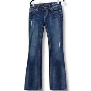 Miss Me denim jeans women's 27 Irene boot cut santa cruz color style JPD1001-12